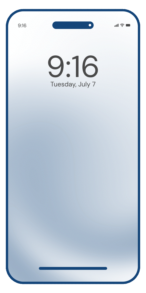 Phone screen animation